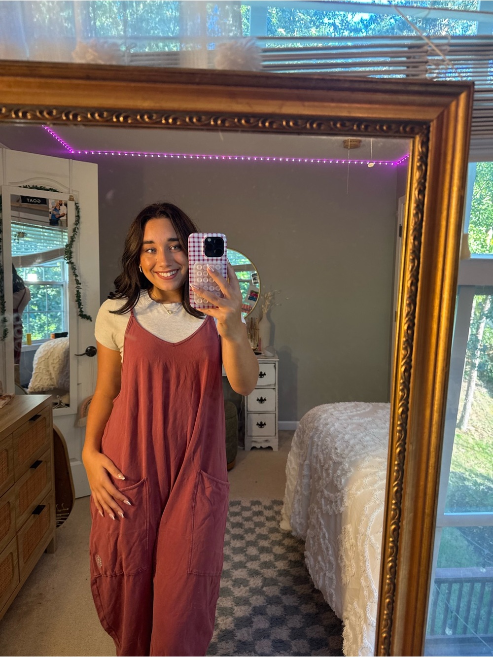 Free People Mauve Slip Romper